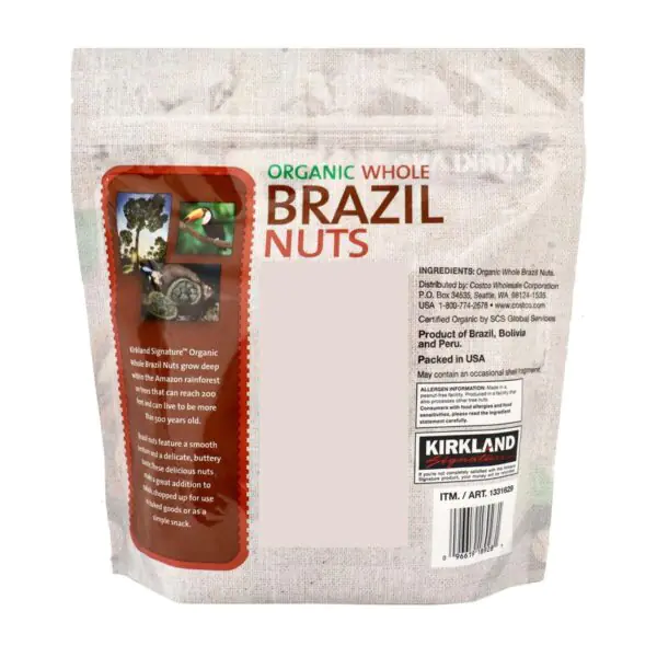 Kirkland Signature Organic Brazil Nuts, 680g - Image 2