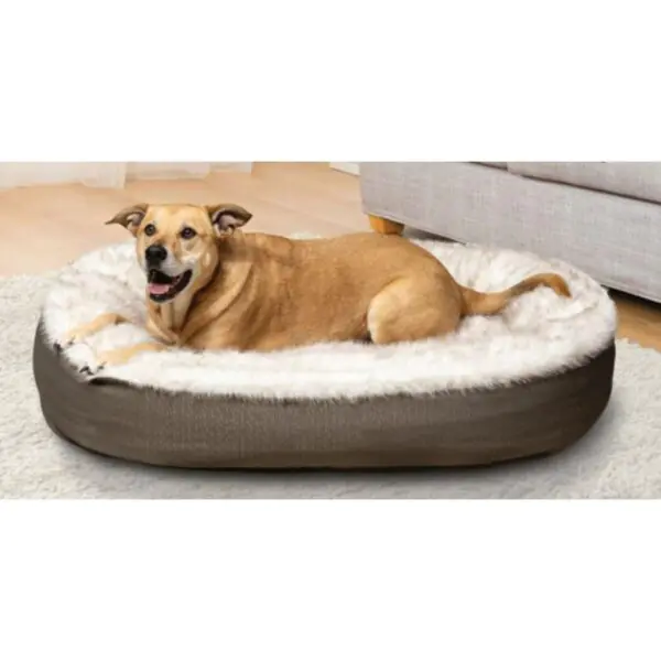 Kirkland Signature Oval Cuddler Pet Bed, 46  x 32  (116cm x 81cm) in 2 Colours