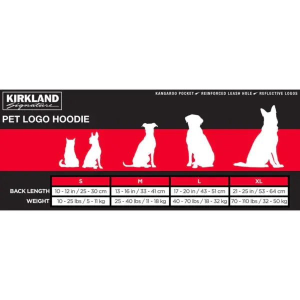 Kirkland Signature Pet Logo Hoodie in 2 Colours and 4 Sizes - Image 6