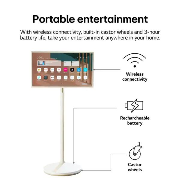 LG 27ART10AKPL.AEKW, StanbyME 27  Full HD LED Wireless Screen on Stand - Image 5