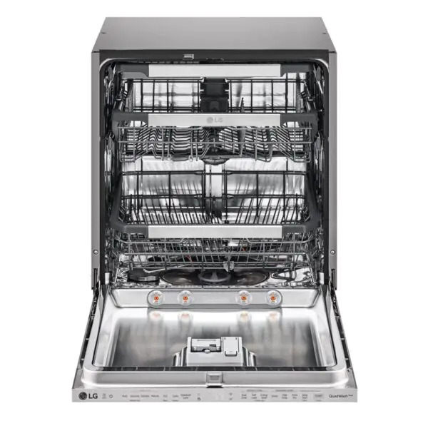 LG DB425TXS, Integrated 14 Place Setting, TrueSteam, QuadWash Dishwasher, D Rated - Image 2