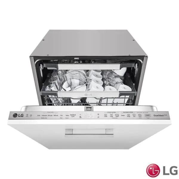 LG DB425TXS, Integrated 14 Place Setting, TrueSteam, QuadWash Dishwasher, D Rated