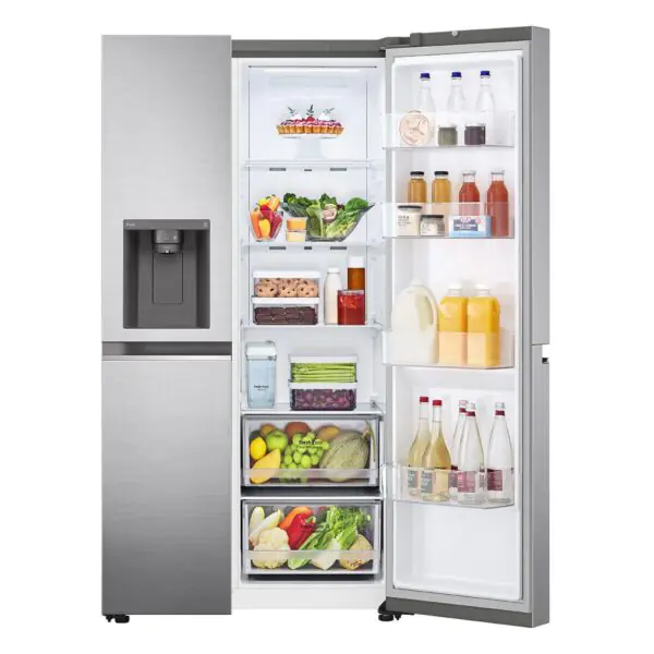 LG GSLD81PZRD Side by Side Fridge Freezer, D Rated in Stainless Steel - Image 4