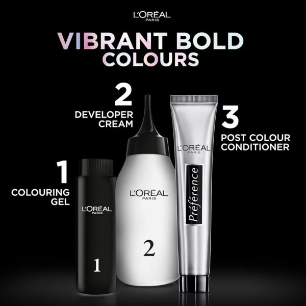 L'Oréal Paris Permanent Hair Colour, Long-Lasting Shine And Intense Colour, For Up To 8 Weeks, Preference Vivids (Colorista), Bright Red 8.624 - Image 4