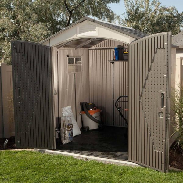 Lifetime 7ft x 7ft (2.1 x 2.1m) Outdoor Storage Shed - Model 60042 - Image 4