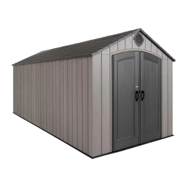 Lifetime 8ft x 17ft 5  (2.4 x 5.3m) Rough Cut Outdoor Storage Shed - Model 60352 - Image 6