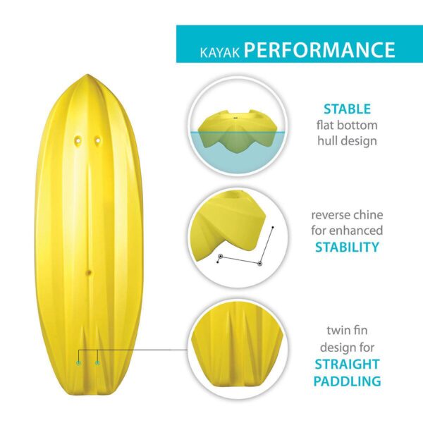 Lifetime Wave 6ft (180 cm) Sit On Youth Kayak + Paddle - Image 7