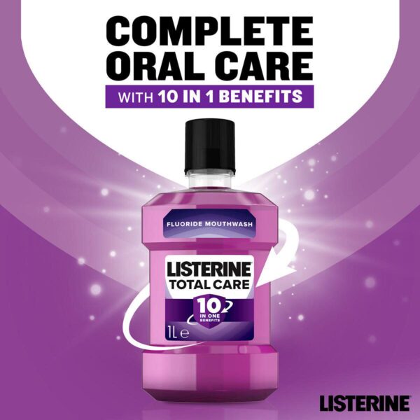 Listerine Total Care 10-in-1 Mouthwash, 2 x 1L - Image 3