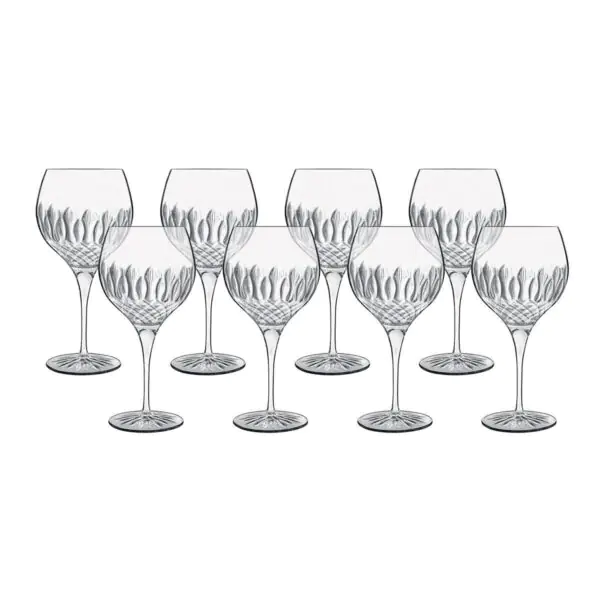 Luigi Bormioli Diamante Crystal Gin Glasses, 650ml, 8 Pack - Image 2