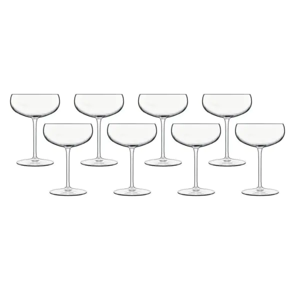 Luigi Bormioli Talismano Crystal Martini Glasses, 300ml, 8 Pack - Image 2