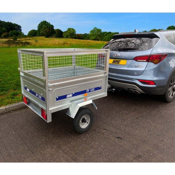 Maypole SY120 Medium Trailer with High Side Mesh Extension Kit and PVC Cover - Image 5