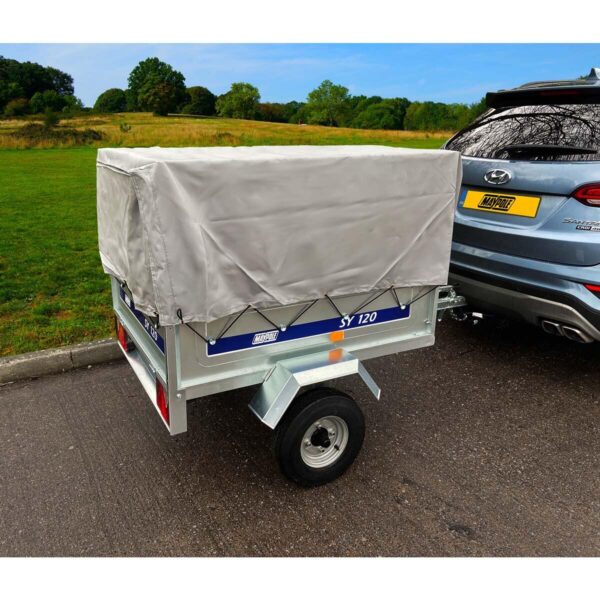 Maypole SY120 Medium Trailer with High Side Mesh Extension Kit and PVC Cover - Image 3