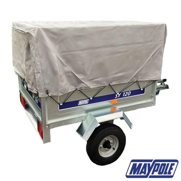 Maypole SY120 Medium Trailer with High Side Mesh Extension Kit and PVC Cover