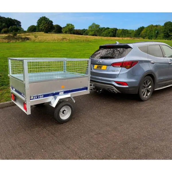 Maypole SY150 Large Trailer with High Side Mesh Extension Kit and PVC Cover - Image 3