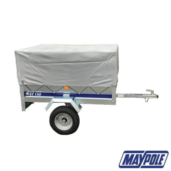 Maypole SY150 Large Trailer with High Side Mesh Extension Kit and PVC Cover