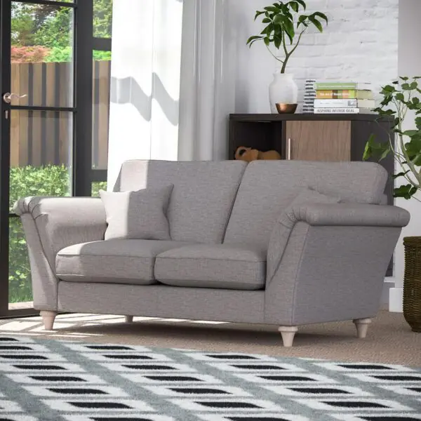 Merchant Grey Fabric 2 Seater Sofa - Image 3