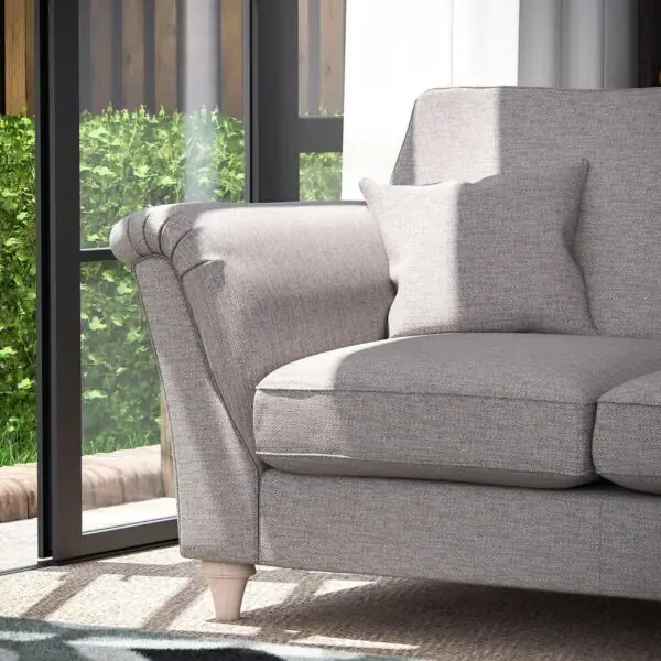 Merchant Grey Fabric 2 Seater Sofa - Image 4