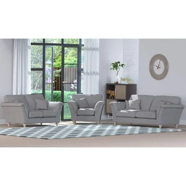 Merchant Grey Fabric 2 Seater Sofa - Image 8