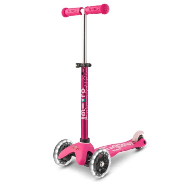 Micro Mini Foldable Pink Scooter with Unicorn Helmet and Pink Bell (2+ Years) - Image 3