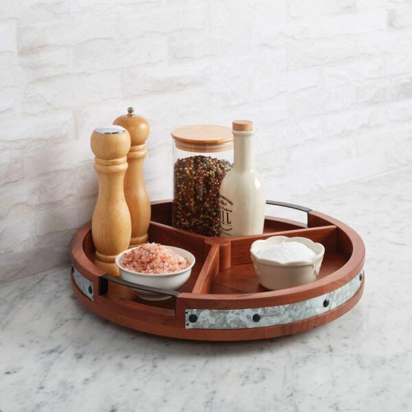 Mikasa Lazy Susan with Removable Divider - Image 5