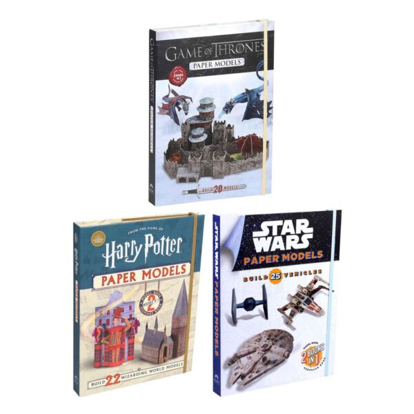 Model Kits and Book in 3 Options: Harry Potter, Star Wars or Game of Thrones