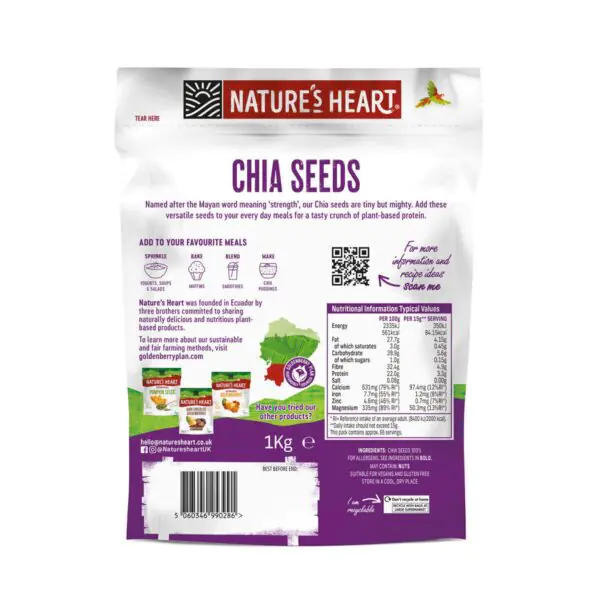 Nature's Heart Chia Seeds, 1kg - Image 2