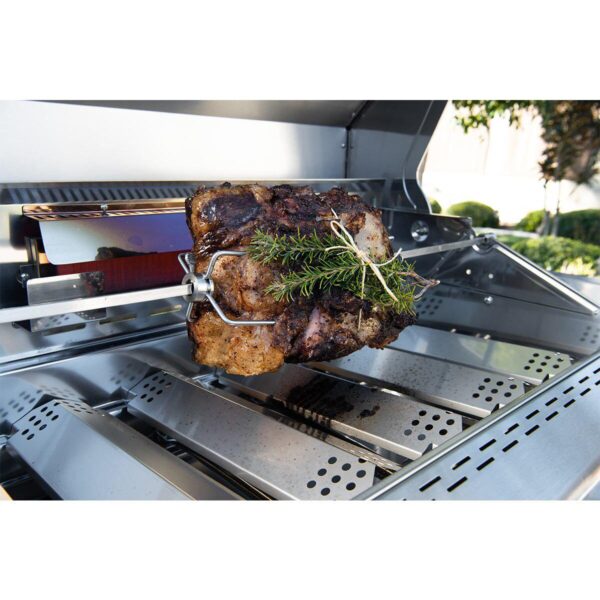 Nexgrill 7 Burner Stainless Steel Gas Barbecue + Side Burner + Rotisserie Kit + Cover - Image 7