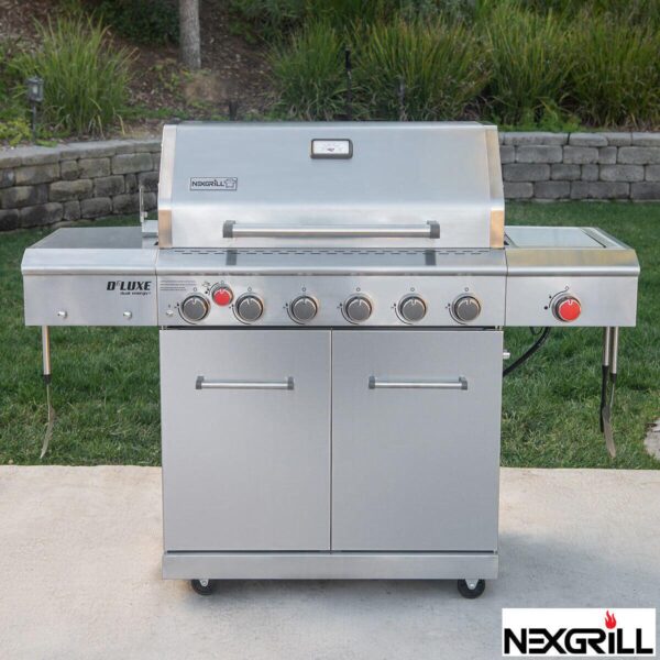 Nexgrill 7 Burner Stainless Steel Gas Barbecue + Side Burner + Rotisserie Kit + Cover