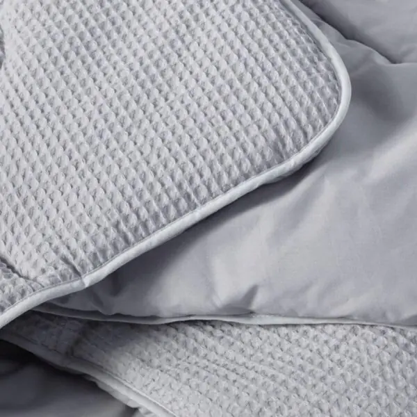 Night Owl Cotton Waffle Coverless 10.5 Tog Double Duvet in 2 colours - Image 4