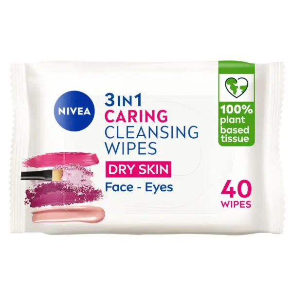 Nivea Biodegradable Face Wipes, 4 x 40 Wipes - Image 2