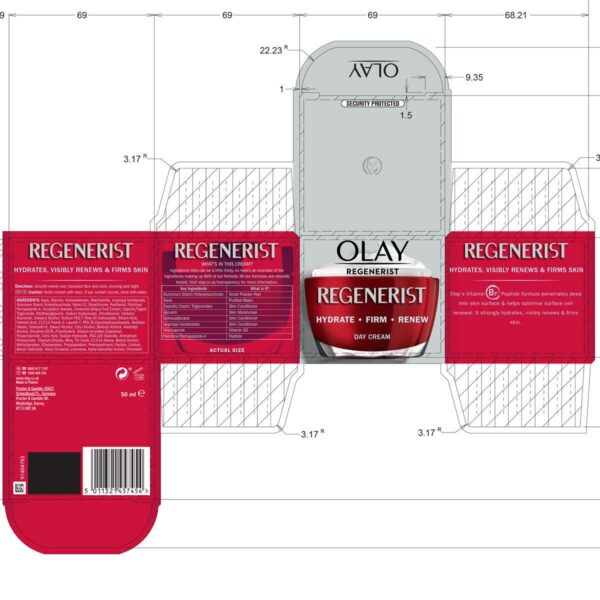 Olay Regenerist 3 Point Day Cream, 2 x 50ml - Image 6