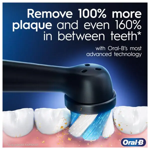 Oral B iO4 Toothbrush Matte Black and Lavender, Duo Pack - Image 3