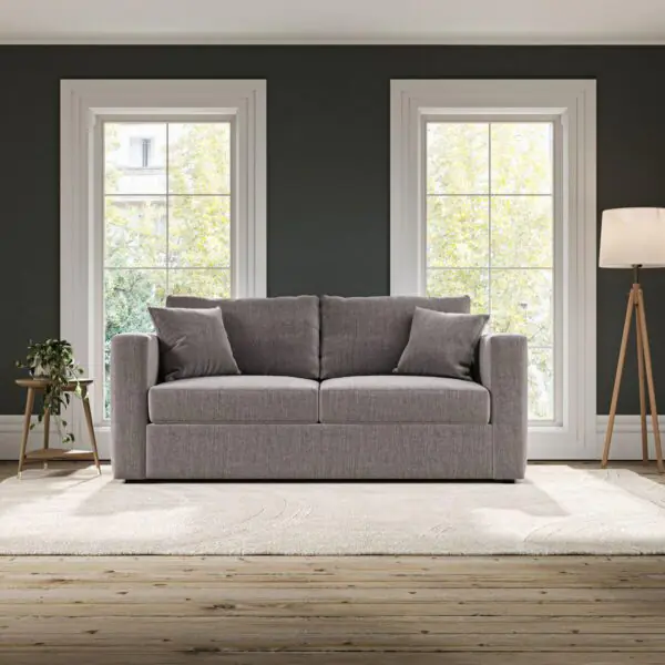 Oxford Grey Fabric Sofa Bed - Image 3