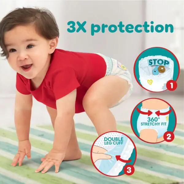 Pampers Baby Dry Pants Size 5, 2 x 64 Pack - Image 2