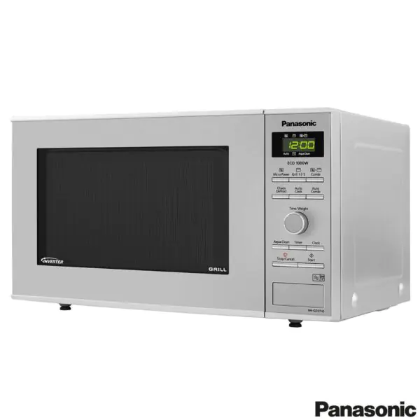 Panasonic 23 Litre 1000W Grill Microwave in Silver, NN-GD37HSBPQ