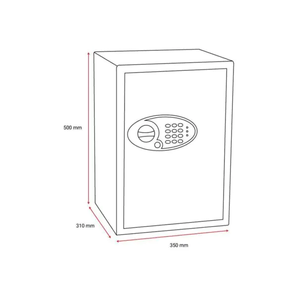 Phoenix 51 Litre Vela Home and Office SS0804E Security Safe with Electronic Lock - Image 8