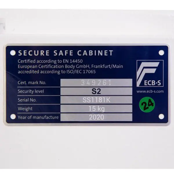 Phoenix 7 Litre Fortress SS1181K Security Safe with Key Lock - Image 7