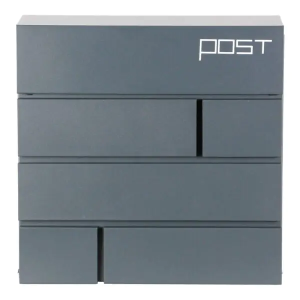 Phoenix Estilo Top Loading Letter Box MB0121KA in Graphite Grey with Key Lock - Image 2