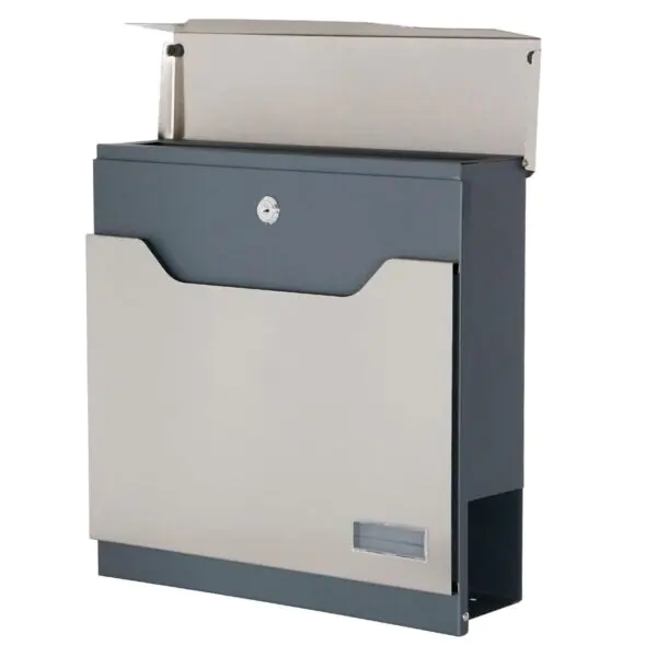 Phoenix Estilo Top Loading Letter Box MB0123KS in Stainless Steel with Key Lock - Image 3