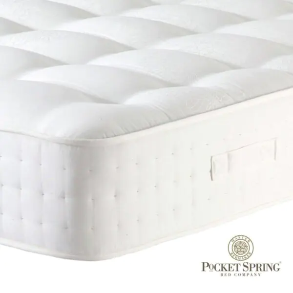 Pocket Spring Bed Company Pemberley Mattress and Light Grey Divan with 4 Drawers in 3 Sizes - Image 2