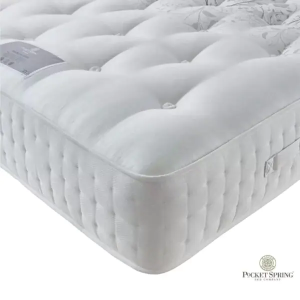 Pocket Spring Bed Company Mulberry Mattress and Pebble Grey 4 Drawer Divan in 3 Sizes - Image 5