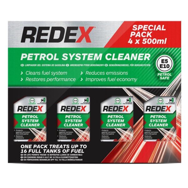 Redex Fuel System Cleaner for Petrol and Diesel Cars, 500ml, 4 Pack - Image 2