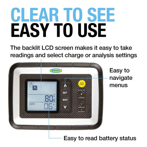 Ring Automotive 12A Smart Battery Diagnostic Charger and Maintainer - Image 5