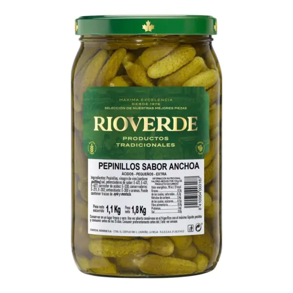 Rioverde Gherkins in Vinegar, 1.8kg