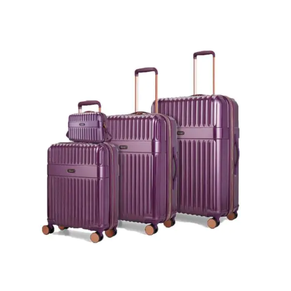 Rock Selene 4 Piece Hardside Luggage Set in 4 Colours - Image 3