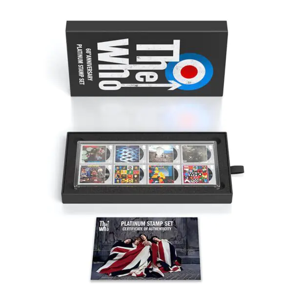 Royal Mail The Who Limited Edition Platinum Stamp Set