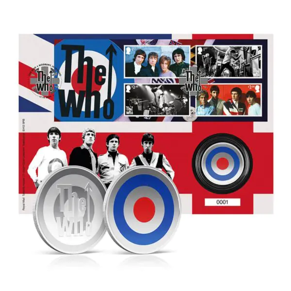 Royal Mail The Who Medal Cover Mod Icons