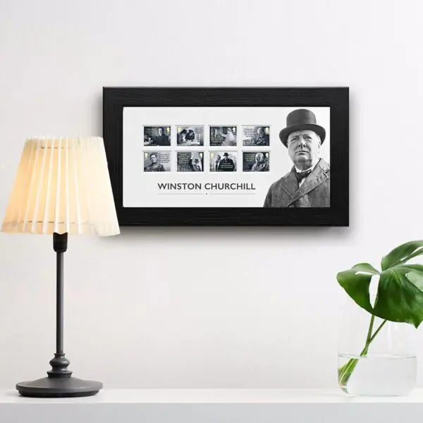 Royal Mail Winston Churchill Framed Stamp Set - Image 2