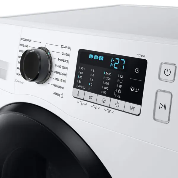 Samsung Series 5 WD90TA046BE/EU, 9/6kg, 1400rpm, Washer Dryer, E Rated in White - Image 3