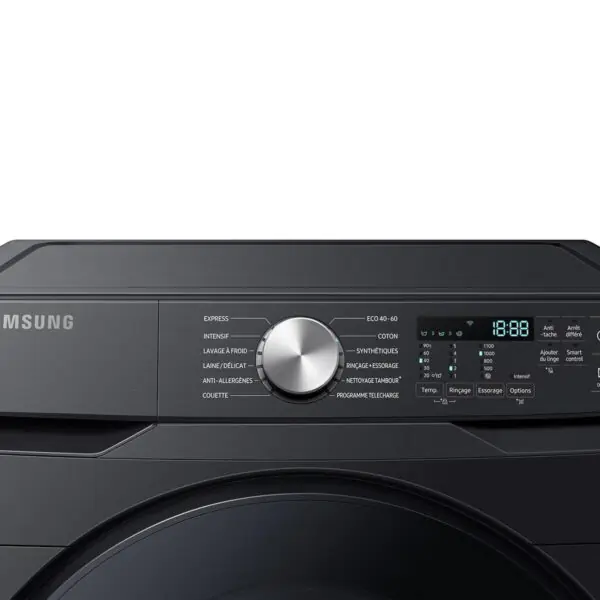 Samsung WF18T8000GV/EU, 18kg Large Capacity Washing Machine, C Rated in Black - Image 3